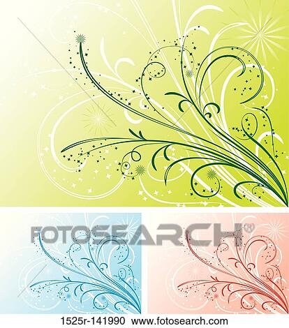 Floral background, vector View Large Illustration Clipart - Floral background, vector. Fotosearch