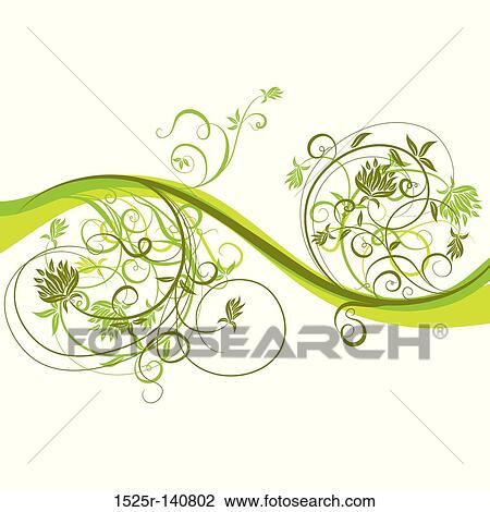 Floral background, vector View Large Illustration Drawing - Floral background, vector. Fotosearch