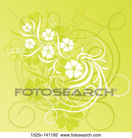 Floral background, vector View Large Illustration Drawing - Floral background, vector. Fotosearch