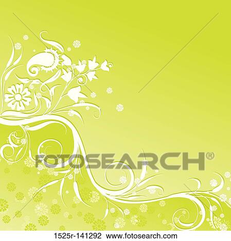 Floral background, vector View Large Illustration Drawing - Floral background, vector. Fotosearch