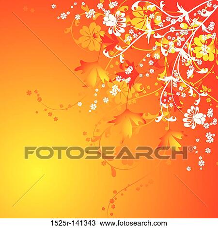 Floral background, vector View Large Illustration Drawing - Floral background, vector. Fotosearch