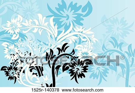Floral background, vector View Large Illustration Stock Illustration - Floral background, vector. Fotosearch