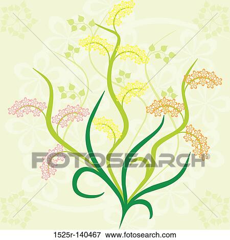 Floral background, vector View Large Illustration Stock Illustration - Floral background, vector. Fotosearch