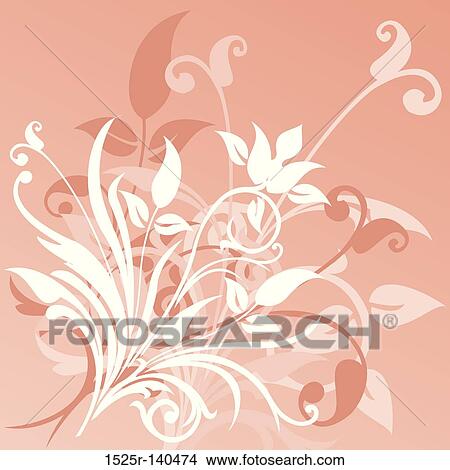 Floral background, vector View Large Illustration Stock Illustration - Floral background, vector. Fotosearch
