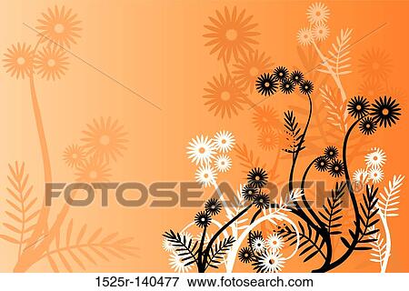 Floral background, vector View Large Illustration Stock Illustration - Floral background, vector. Fotosearch