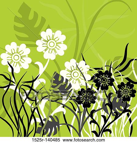 Floral background, vector View Large Illustration Stock Illustration - Floral background, vector. Fotosearch