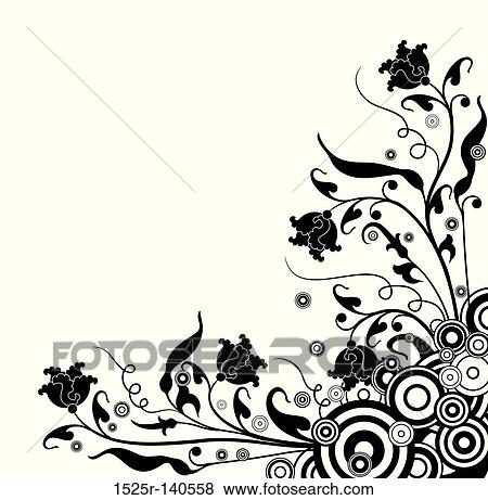 Floral background, vector View Large Illustration Stock Illustration - Floral background, vector. Fotosearch