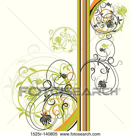 Floral background, vector View Large Illustration Stock Illustration - Floral background, vector. Fotosearch