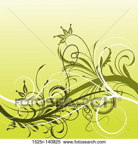 Floral background, vector View Large Illustration Stock Illustration - Floral background, vector. Fotosearch