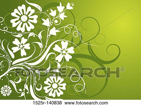 Floral background, vector View Large Illustration Stock Illustration - Floral background, vector. Fotosearch