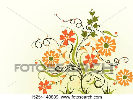 Stock Illustration - Floral background, vector. Fotosearch