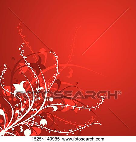 Floral background, vector View Large Illustration Stock Illustration - Floral background, vector. Fotosearch
