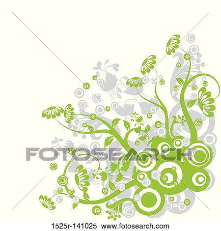 Floral background, vector View Large Illustration Stock Illustration - Floral background, vector. Fotosearch