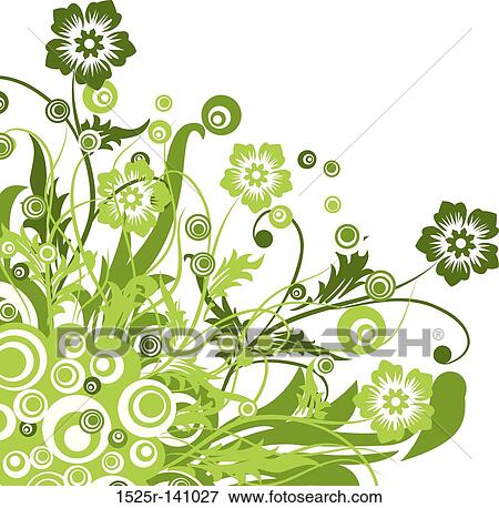 Floral background, vector View Large Illustration Stock Illustration - Floral background, vector. Fotosearch
