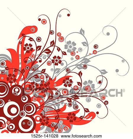 Floral background, vector View Large Illustration Stock Illustration - Floral background, vector. Fotosearch