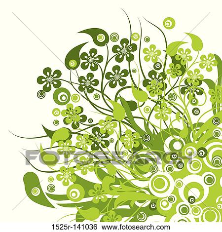 Floral background, vector View Large Illustration Stock Illustration - Floral background, vector. Fotosearch