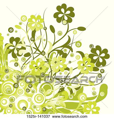 Floral background, vector View Large Illustration Stock Illustration - Floral background, vector. Fotosearch