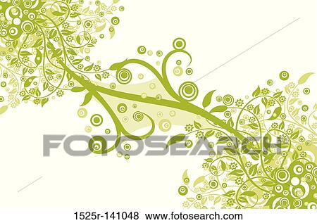 Floral background, vector View Large Illustration Stock Illustration - Floral background, vector. Fotosearch