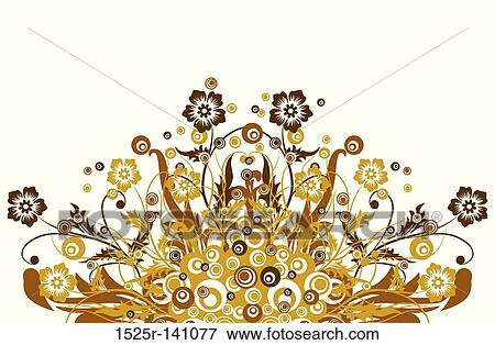 Floral background, vector View Large Illustration Stock Illustration - Floral background, vector. Fotosearch
