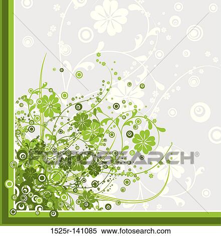 Floral background, vector View Large Illustration Stock Illustration - Floral background, vector. Fotosearch