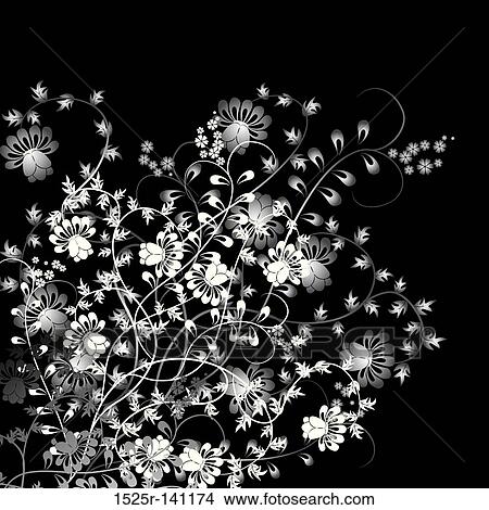 Floral background, vector View Large Illustration Stock Illustration - Floral background, vector. Fotosearch
