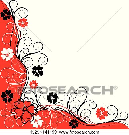 Floral background, vector View Large Illustration Stock Illustration - Floral background, vector. Fotosearch