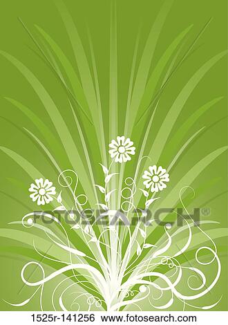 Floral background, vector View Large Illustration Stock Illustration - Floral background, vector. Fotosearch
