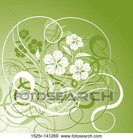 Floral background, vector View Large Illustration Stock Illustration - Floral background, vector. Fotosearch