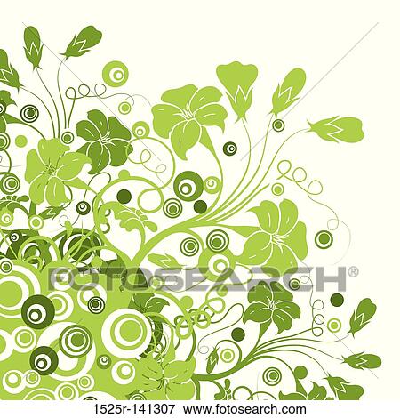 Floral background, vector View Large Illustration Stock Illustration - Floral background, vector. Fotosearch