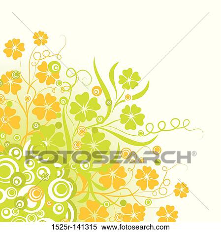 Floral background, vector View Large Illustration Stock Illustration - Floral background, vector. Fotosearch
