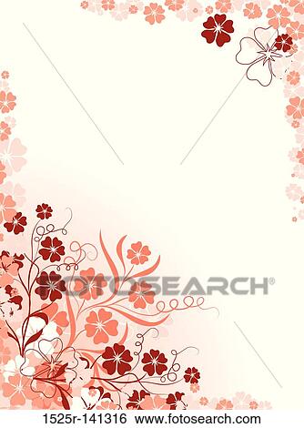 Floral background, vector View Large Illustration Stock Illustration - Floral background, vector. Fotosearch