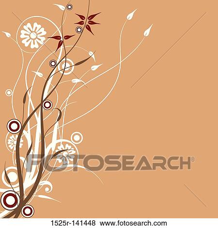 Floral background, vector View Large Illustration Stock Illustration - Floral background, vector. Fotosearch