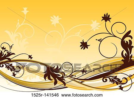 Floral background, vector View Large Illustration Stock Illustration - Floral background, vector. Fotosearch