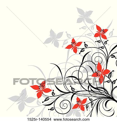 Floral backgrounds, vector View Large Illustration Stock Illustration - Floral backgrounds, vector. Fotosearch