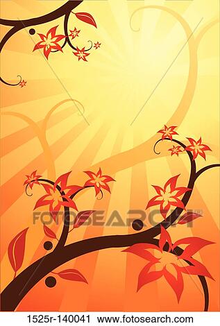 Floral Bloom View Large Illustration Clip Art - Floral Bloom. Fotosearch