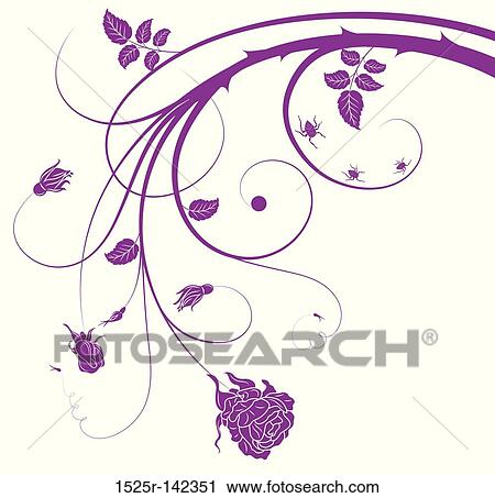 Floral chaos View Large Illustration Clip Art - Floral chaos. Fotosearch