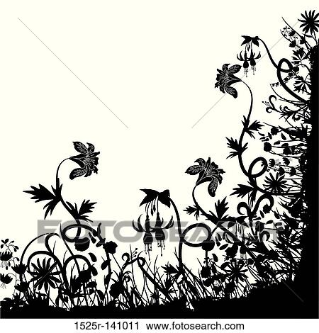 Floral chaos, vector View Large Illustration Clip Art - Floral chaos, vector. Fotosearch