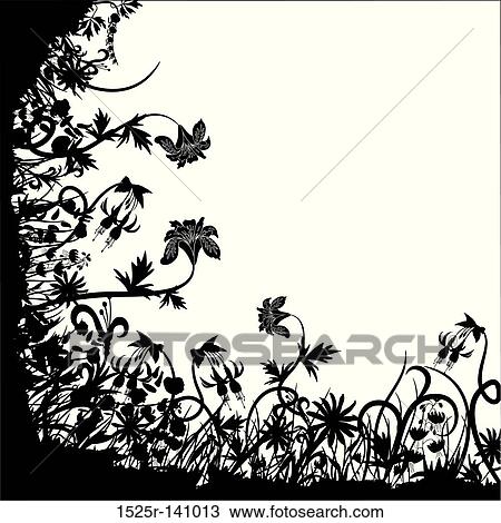 Floral chaos, vector View Large Illustration Drawing - Floral chaos, vector. Fotosearch