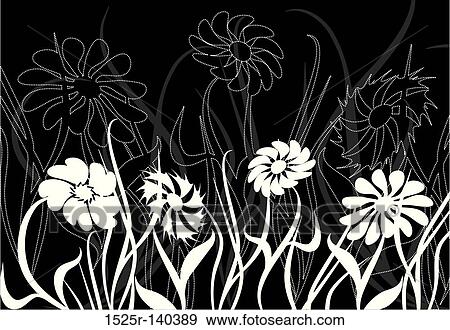 Floral chaos, vector View Large Illustration Stock Illustration - Floral chaos, vector. Fotosearch