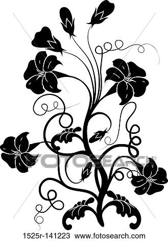 Floral element for design, vector View Large Illustration Drawing - Floral element for design, vector. Fotosearch