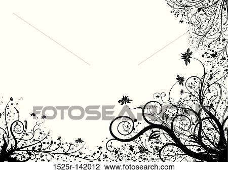 Floral element for design, vector View Large Illustration Drawing - Floral element for design, vector. Fotosearch