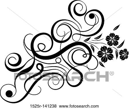 Floral element for design, vector View Large Illustration Stock Illustration - Floral element for design, vector. Fotosearch