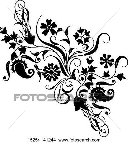 Stock Illustration - Floral element for design, vector. Fotosearch