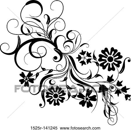 Floral element for design, vector View Large Illustration Stock Illustration - Floral element for design, vector. Fotosearch