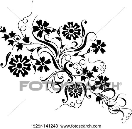Floral element for design, vector View Large Illustration Stock Illustration - Floral element for design, vector. Fotosearch