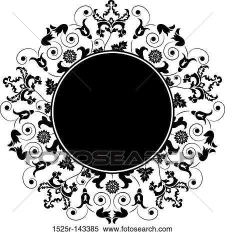 Floral frame, element for design, vector View Large Illustration Stock Illustration - Floral frame, element for design, vector. Fotosearch