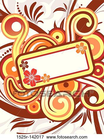 Stock Illustration - Floral frame. Fotosearch