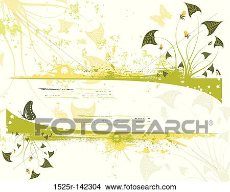 Stock Illustration - Floral frame. Fotosearch