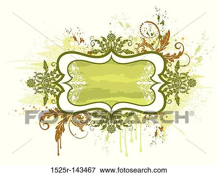 Floral frame View Large Illustration Stock Illustration - Floral frame. Fotosearch