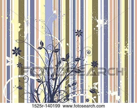Stock Illustration - floral grunge 9. Fotosearch